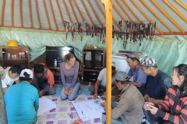 Workshop with gold miners in Mongolia